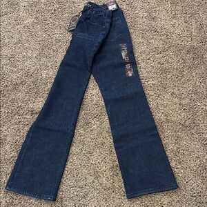 Dark Blue Flared Jeans